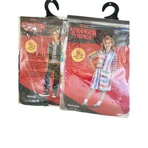 Netflix Stranger Things Steve + Eleven XL 14-16 Child Costume New! Halloween